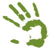 Green Hand Print